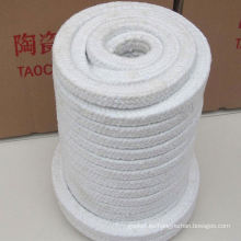 Cuerda de embalaje de fibra de cerámica trenzada a alta temperatura para sellado de glándulas